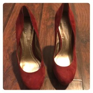 BCBG red high heels